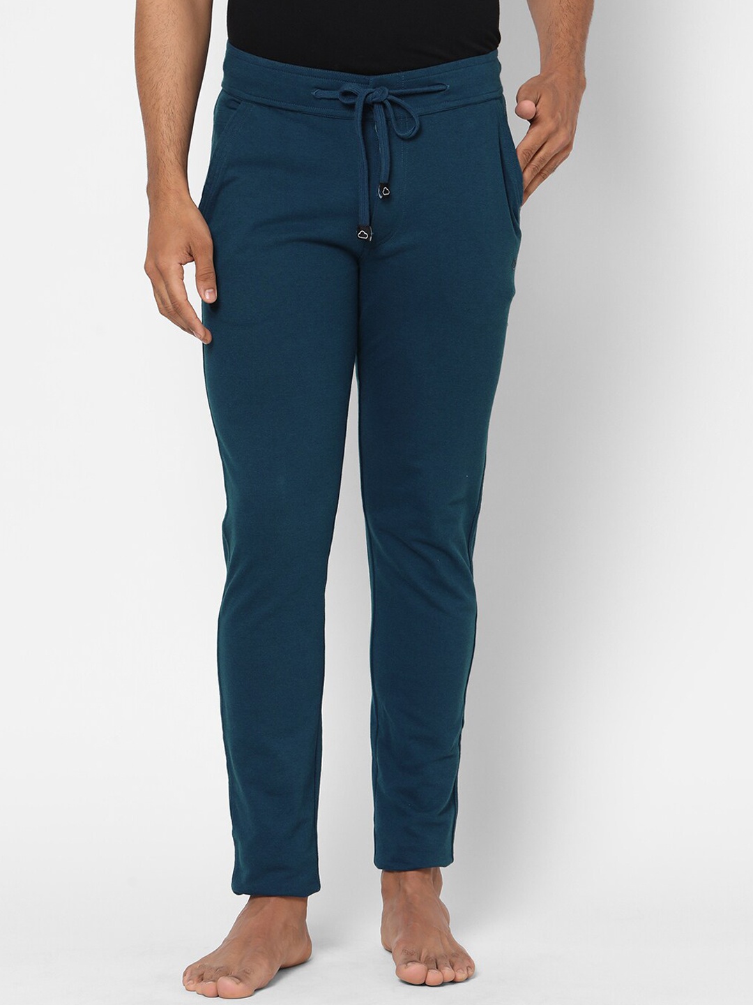 

Sweet Dreams Men Teal Blue Solid Straight-Fit Lounge Pants
