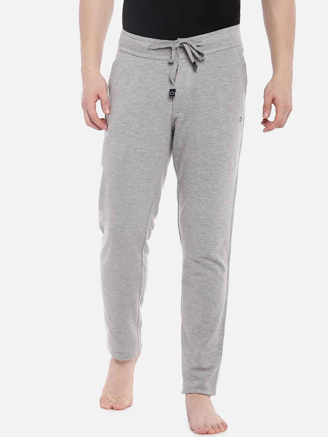 

Sweet Dreams Men Grey Melange Solid Lounge Pants