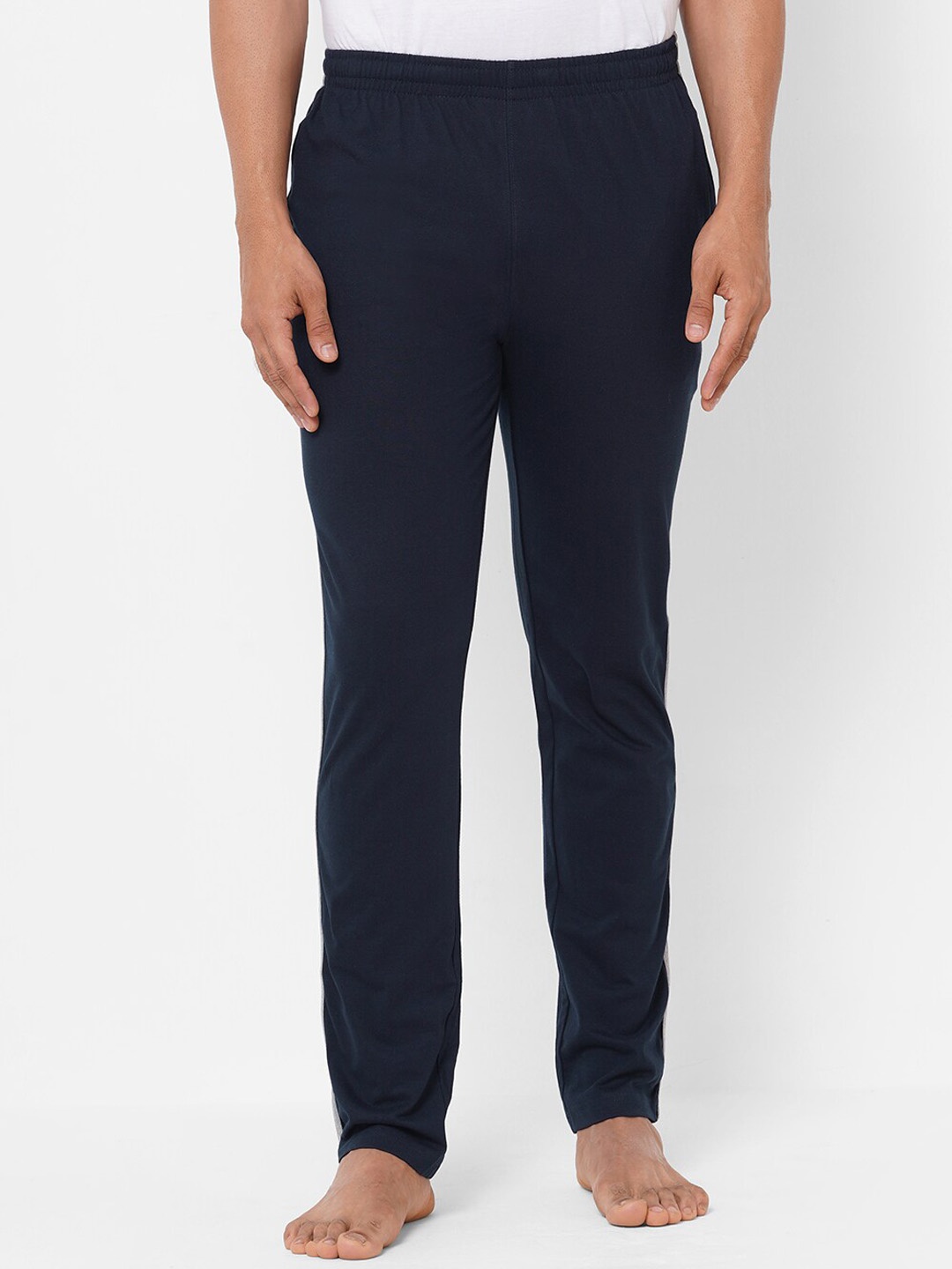 

Sweet Dreams Men Blue Solid Cotton Lounge Pants