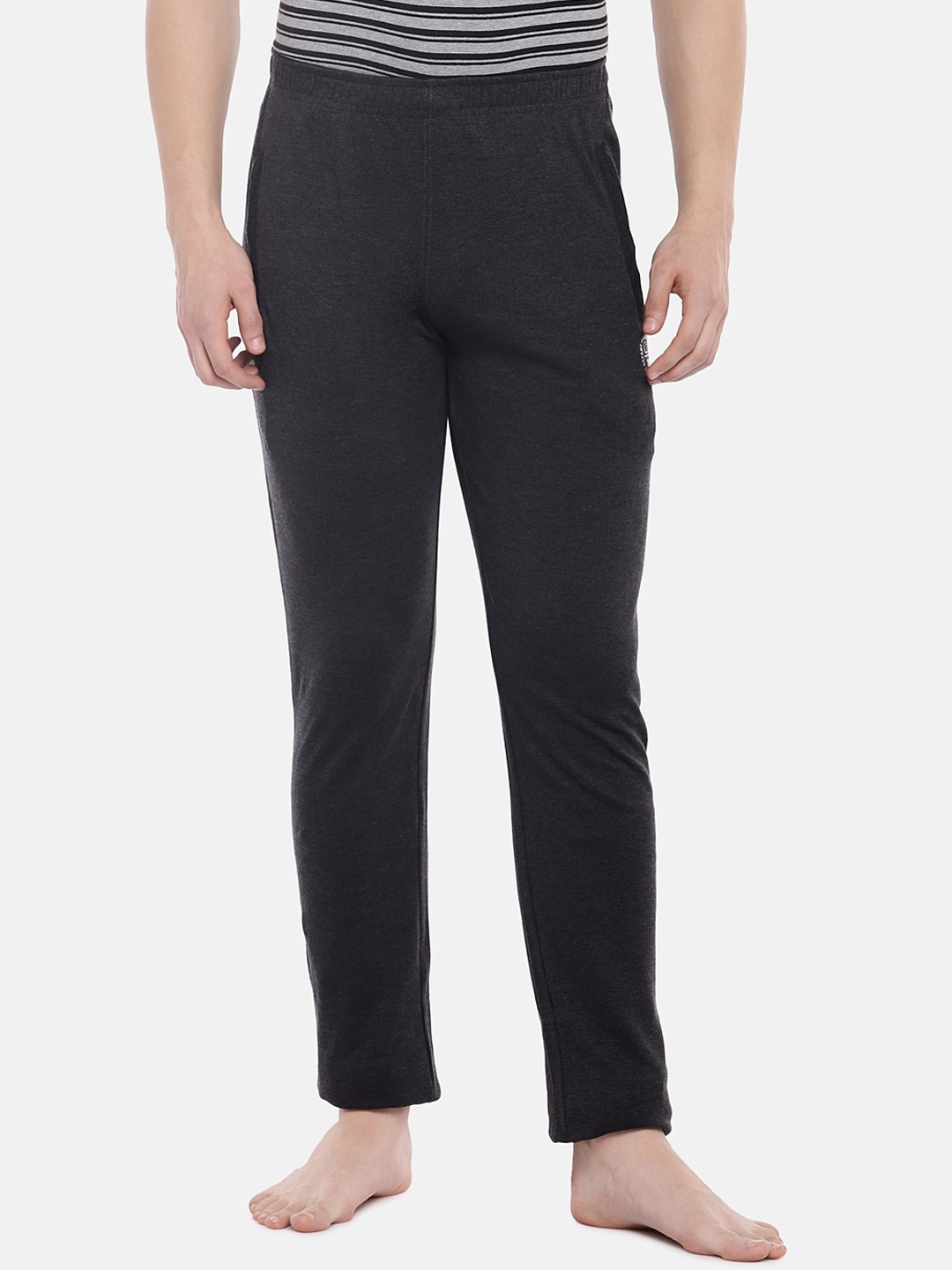 

Sweet Dreams Men Charcoal Solid Cotton Lounge Pants