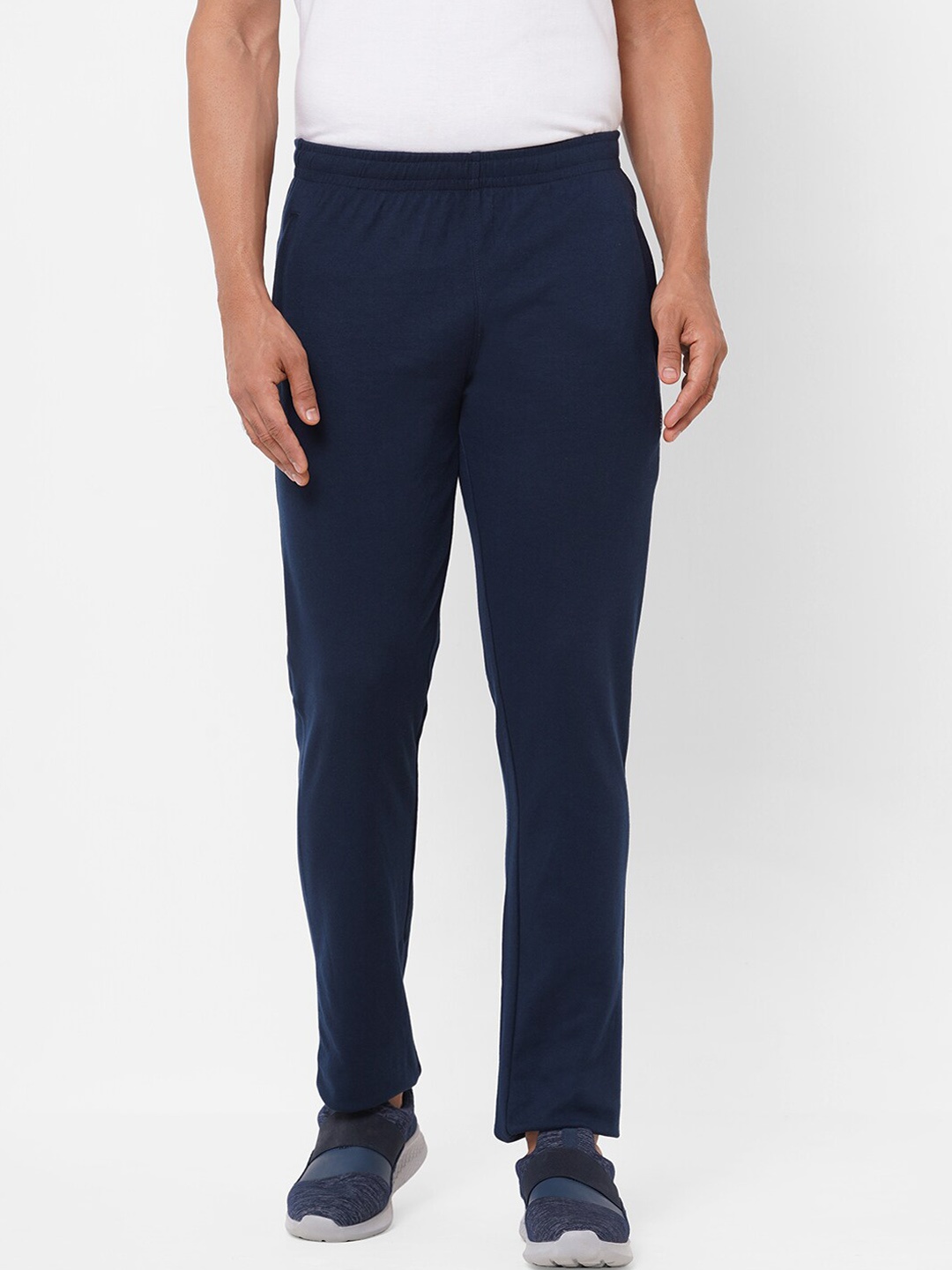 

Sweet Dreams Men Blue Cotton Solid Pyjamas