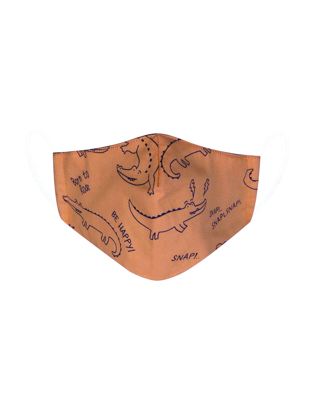 

VEA Kids Beige & Black Printed Cotton 5 Layered Filtration Face Masks