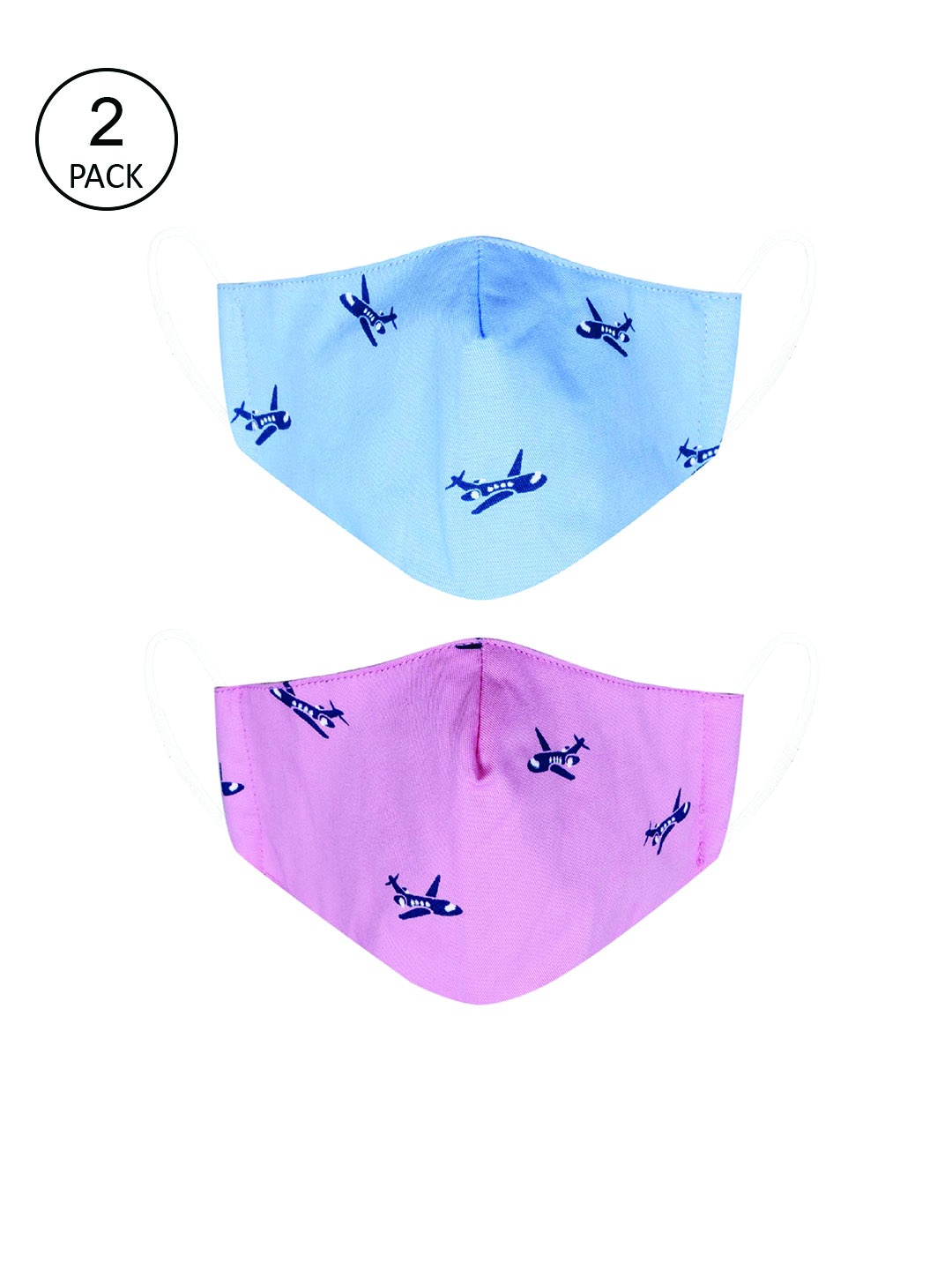 

VEA Blue Pack Of 2 Soft Cotton 5 Layered Filtration Face Mask