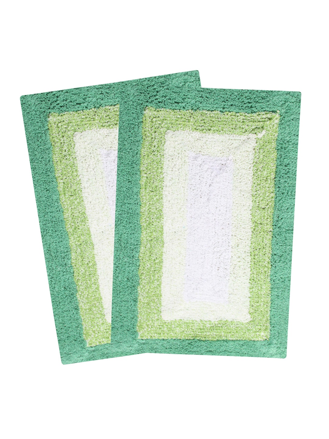 

Saral Home Green Set of 2 Rectangular Bath Rugs