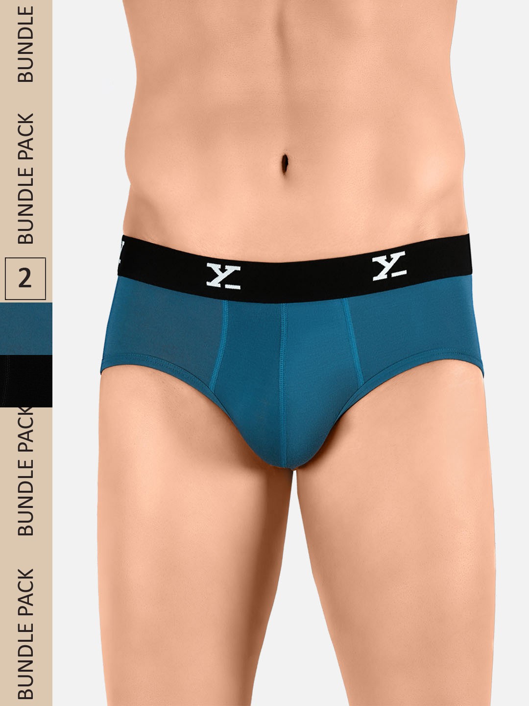 

XYXX Men Solid Pack Of 2 ACE IntelliSoft Modal, Black