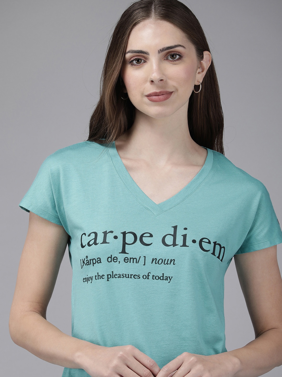 

Van Heusen Typography Printed Lounge T-shirt, Sea green