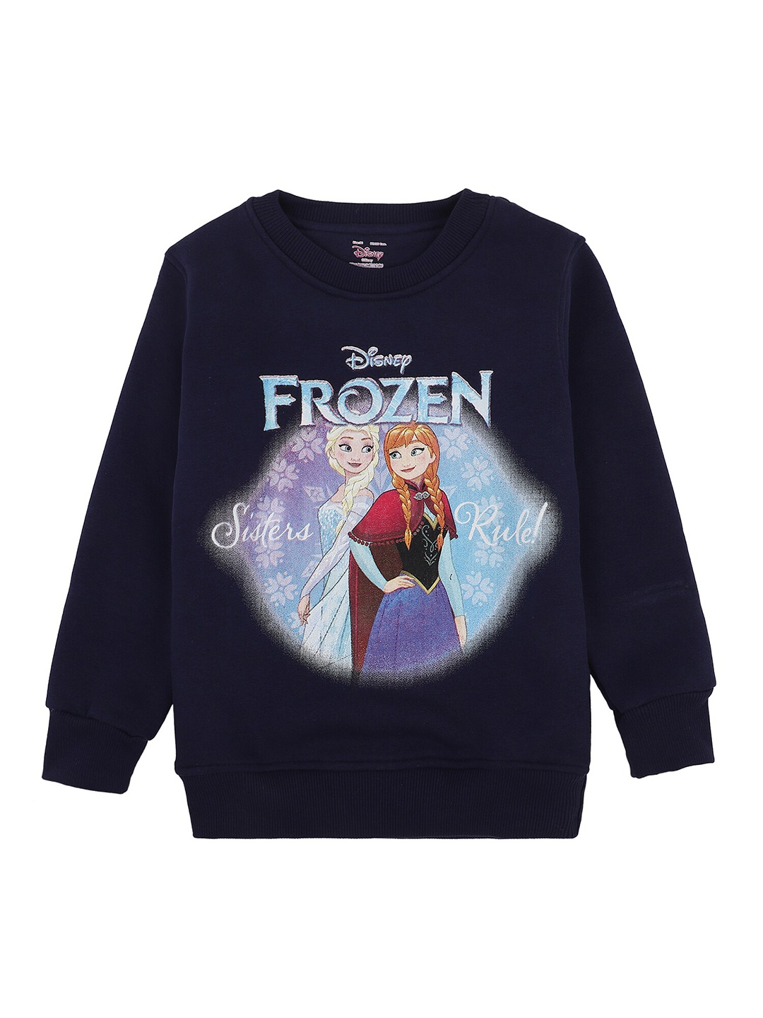 

PROTEENS Girls Navy Blue Frozen Printed T-shirt