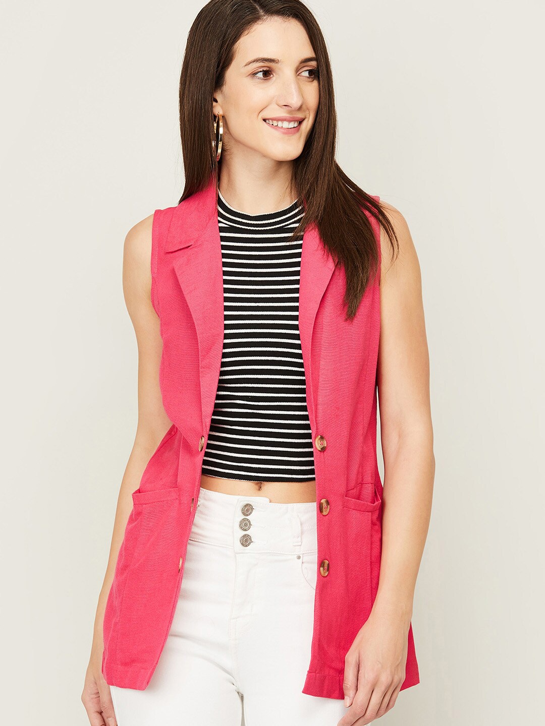 

CODE by Lifestyle Women Pink Shrug
