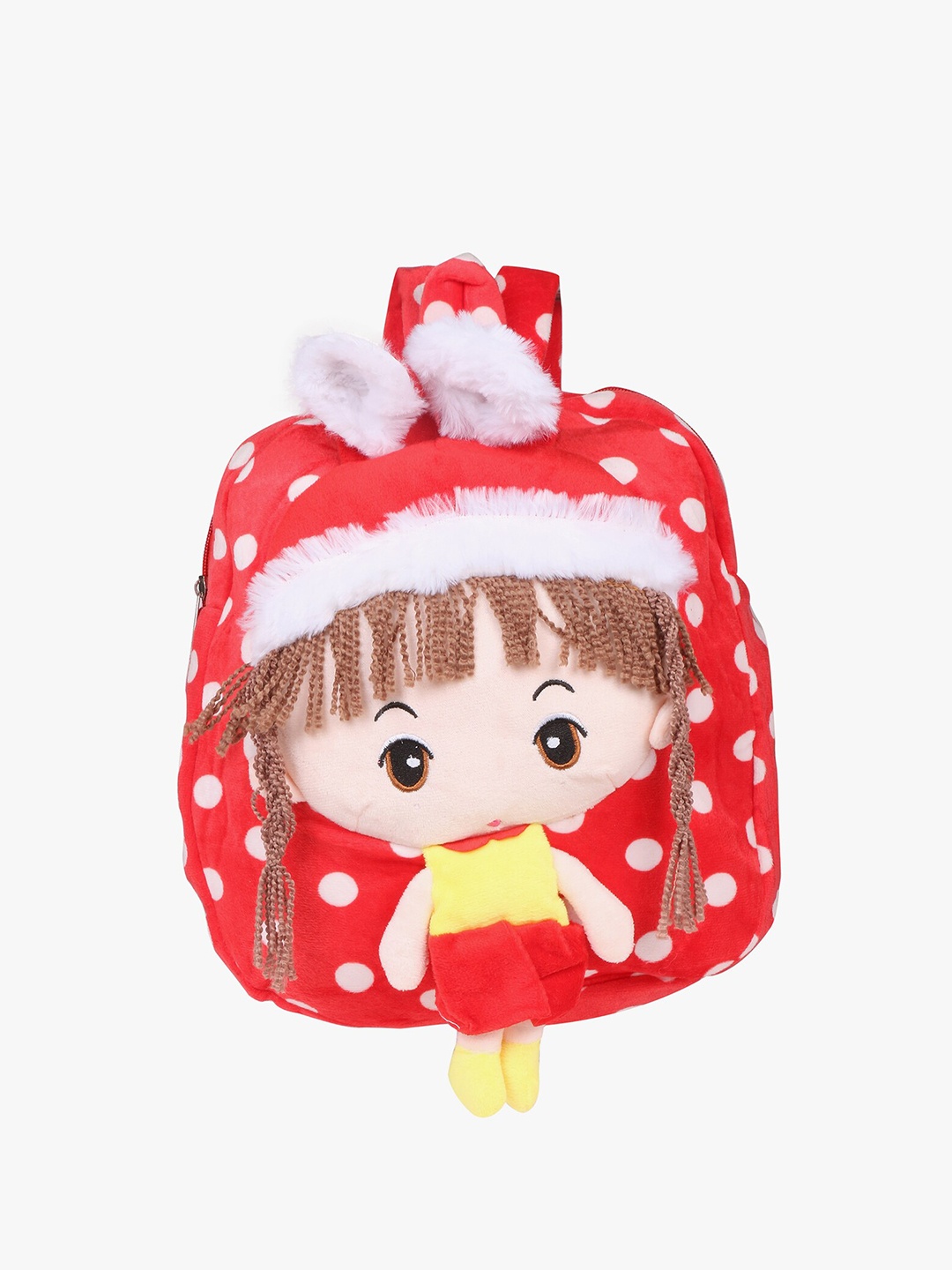 

POKORY Unisex Kids Red & White Backpack