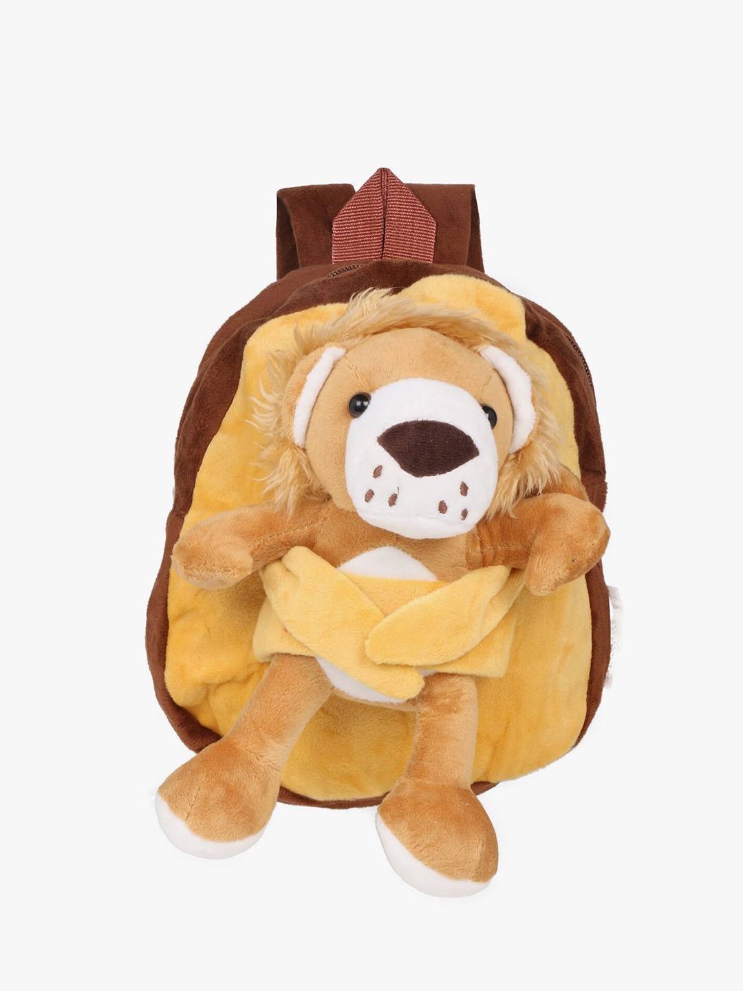 

POKORY Kids Brown Textured Toy Backpack