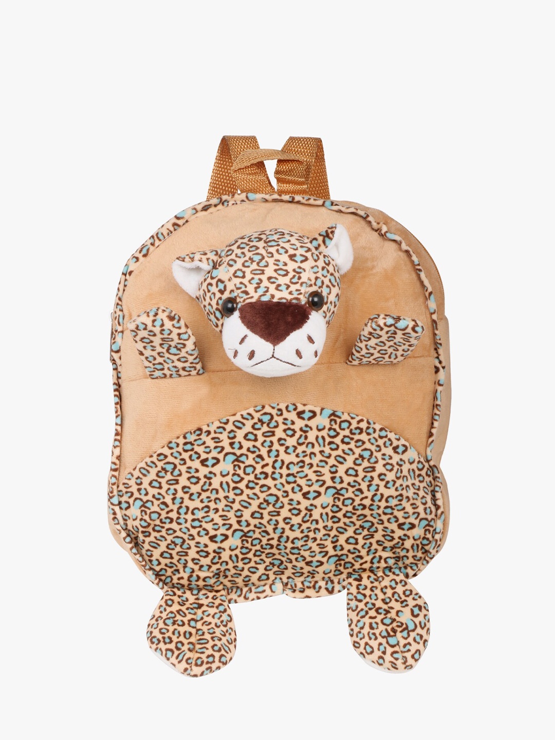 

POKORY Kids Brown & Blue Animal Printed Backpack