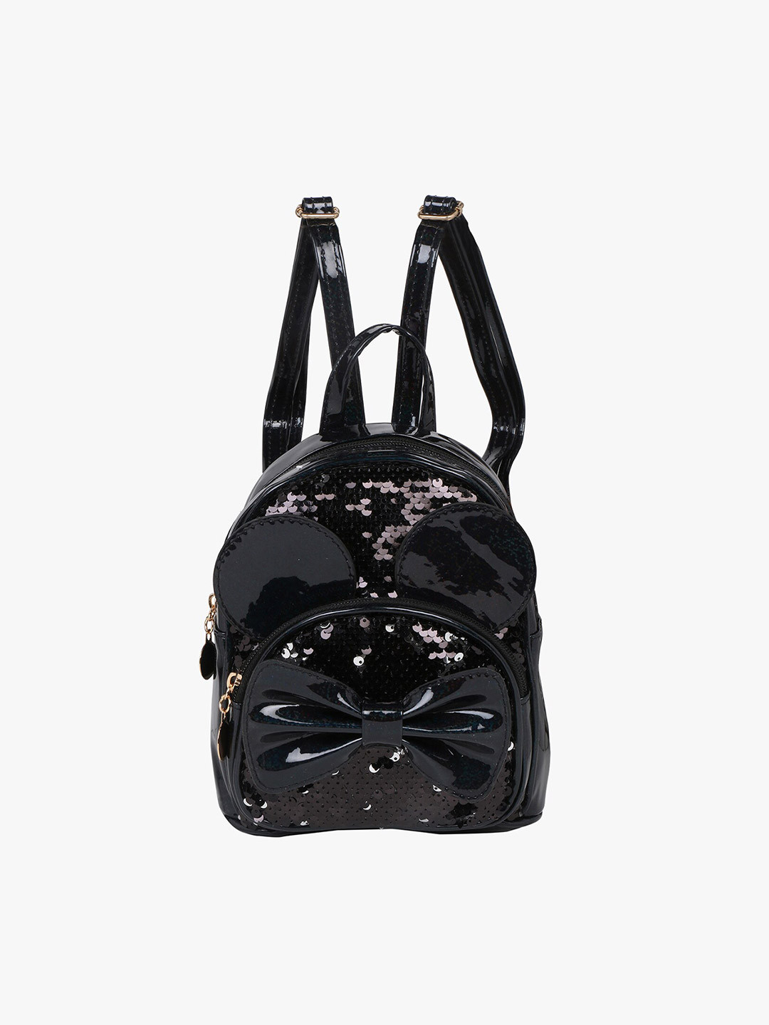 

POKORY Unisex Kids Black Embellished Backpack