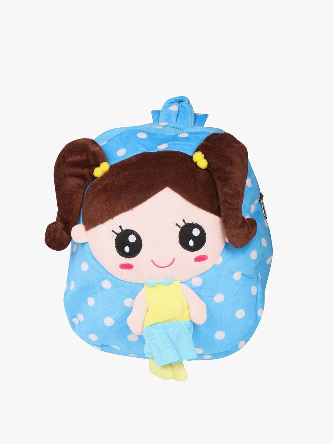 

POKORY Unisex Kids Blue & White Colourblocked School Bag