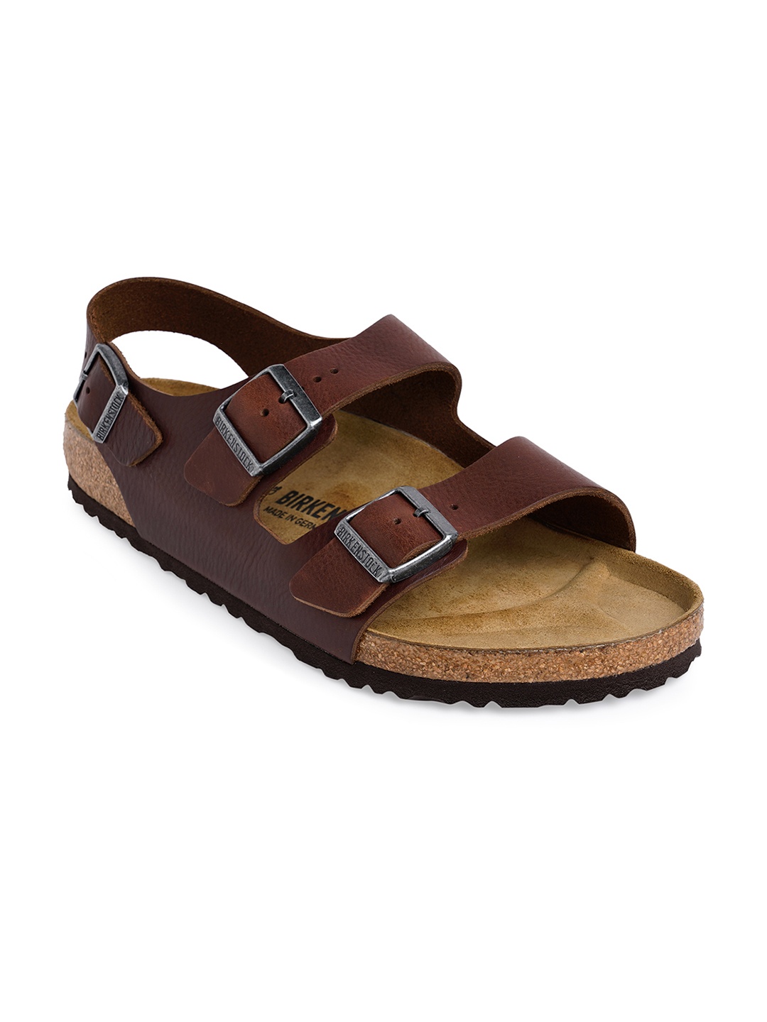 

Birkenstock Men Brown Milano Regular Width Comfort Sandals