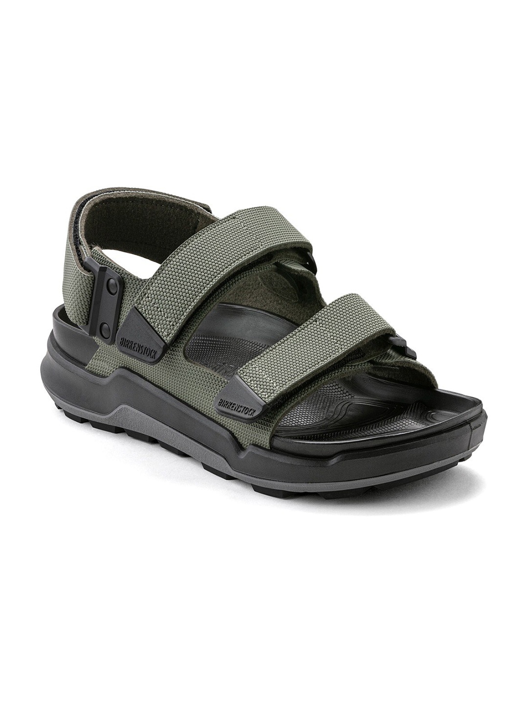 

Birkenstock Tatacoa Futura Khaki Regular Width Birko-Flor With An Ankle Strap, Grey