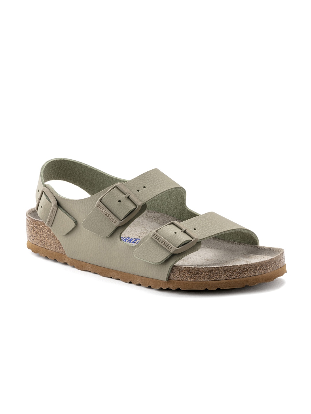 

Birkenstock Men Beige Milano Soft Footbed Faded Regular Sandal
