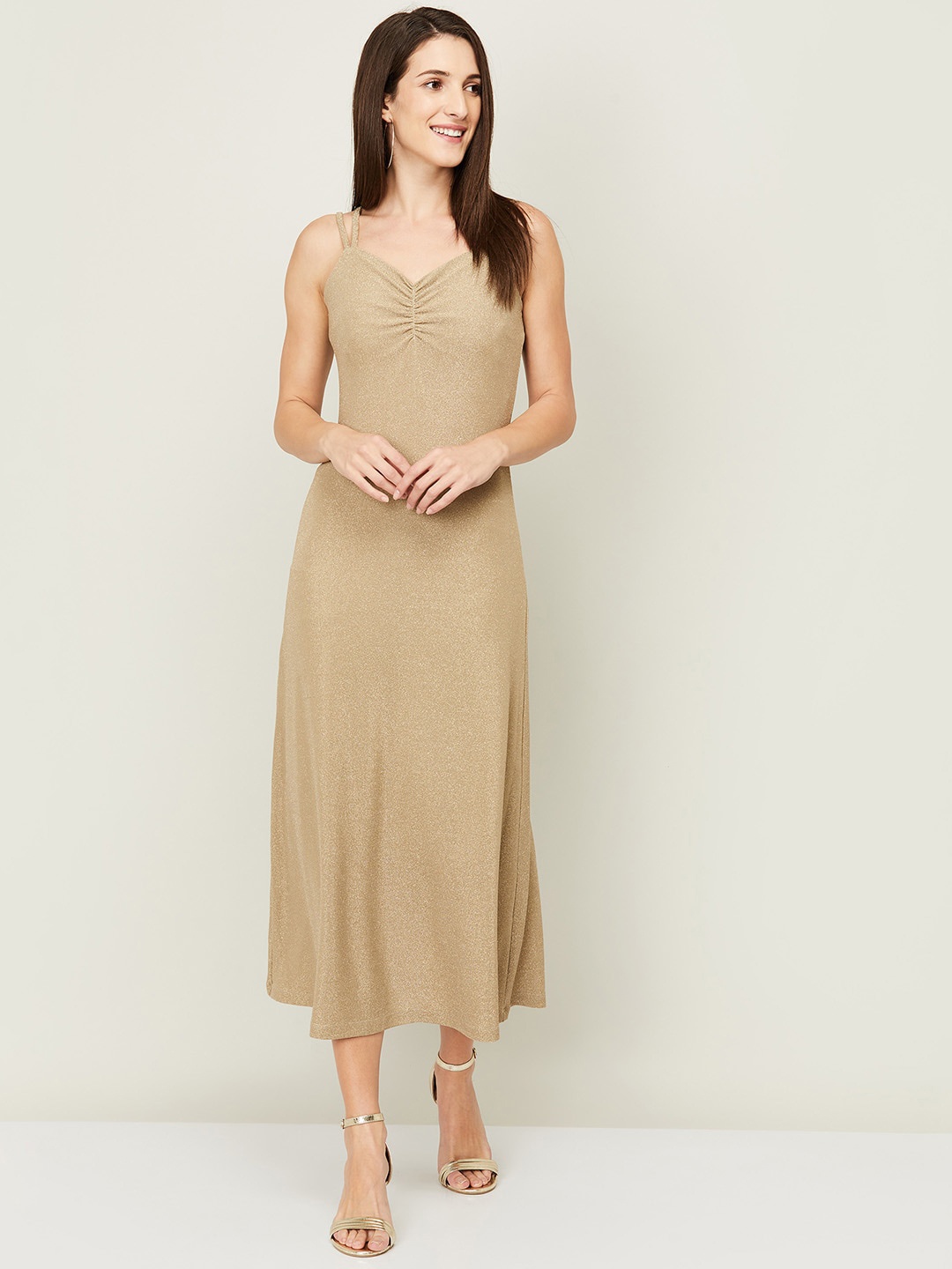 

CODE by Lifestyle Beige Maxi Midi Dress