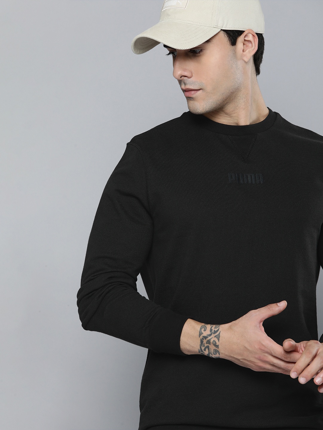 

Puma Men Black Modern Basics Crew Neck Sweatshirt