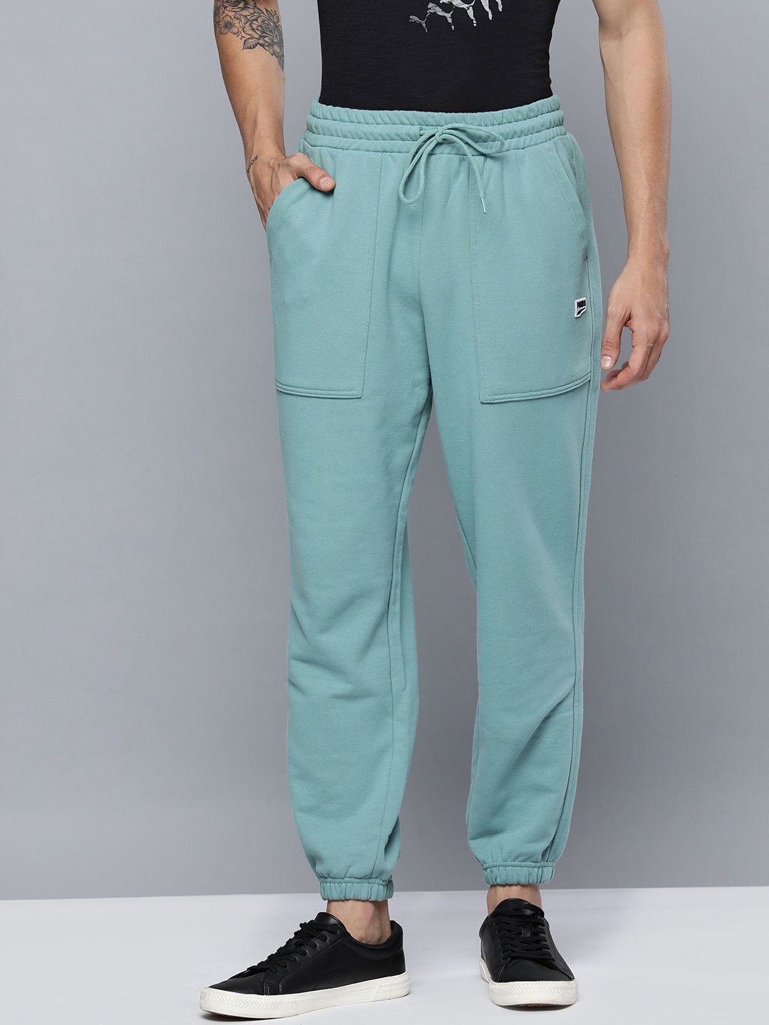 

Puma Men Blue Solid Downtown Sustainable Joggers