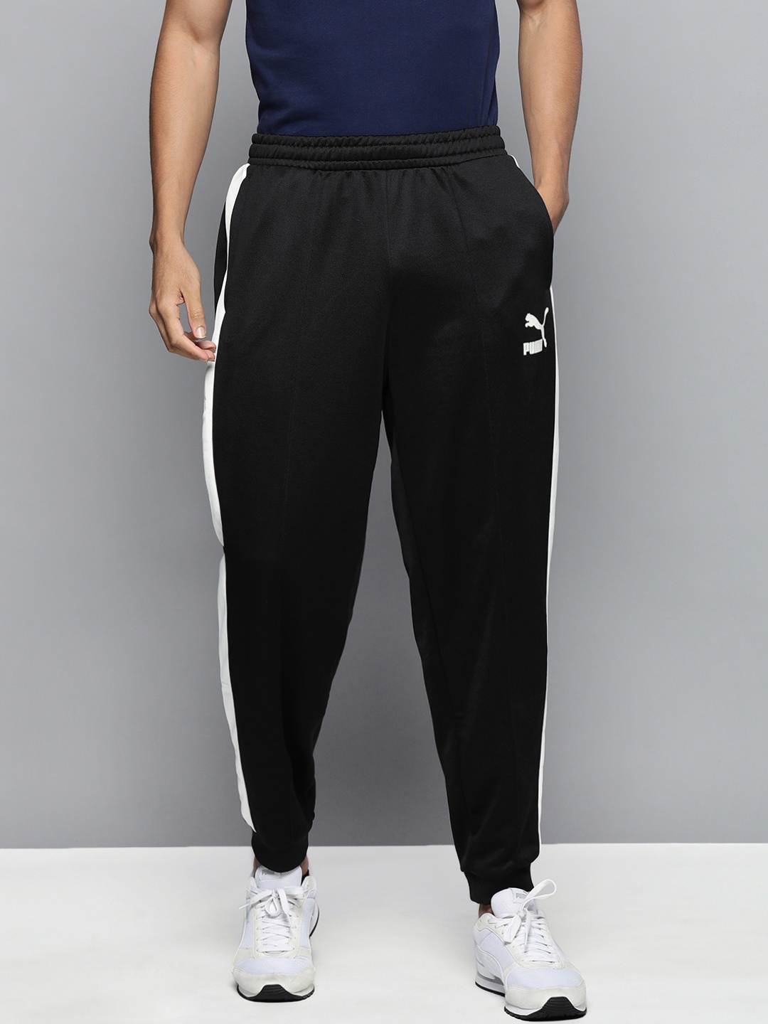 

Puma Men Black Solid The NeverWorn T7 Sustainable Joggers