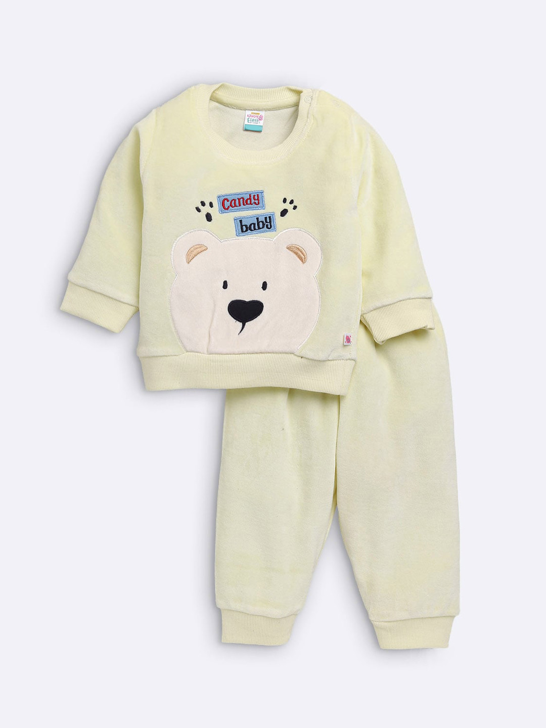 

AMUL Kandyfloss Unisex Kids Yellow Printed Night suit