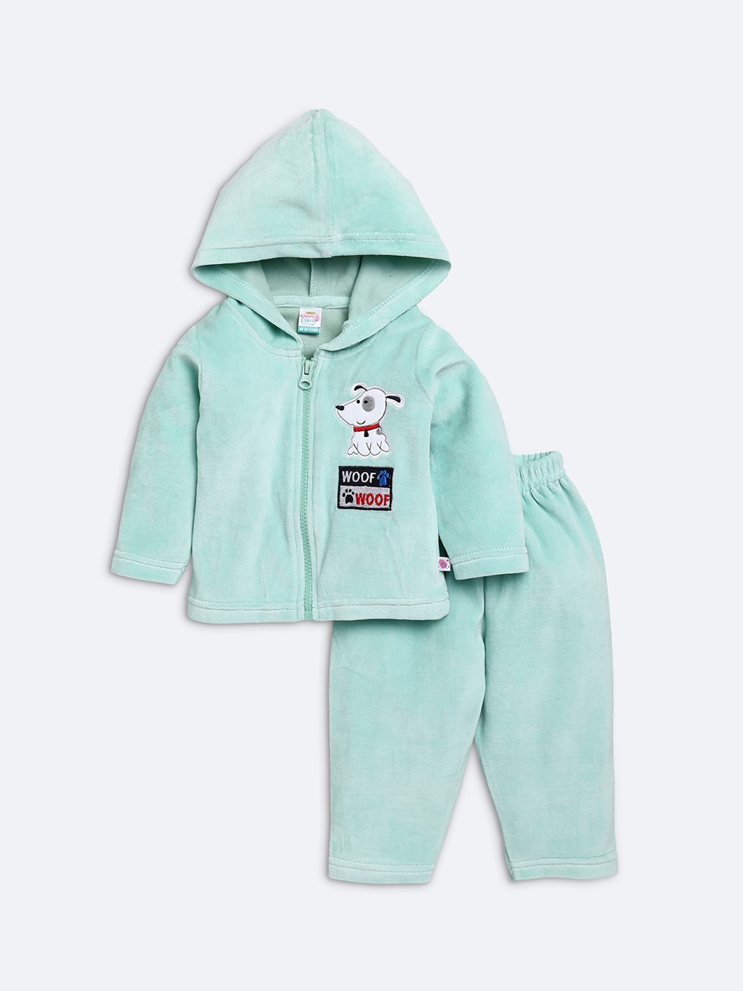 

AMUL Kandyfloss Unisex Kids Green Printed Night suit