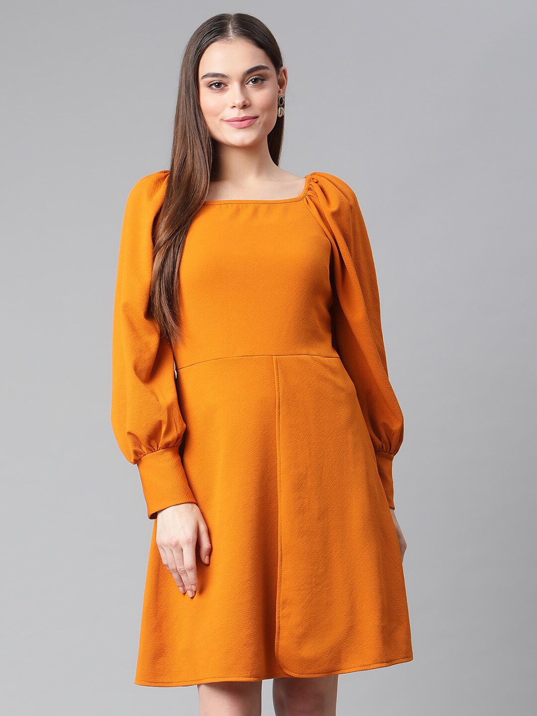 

The Vanca Yellow Solid Dress
