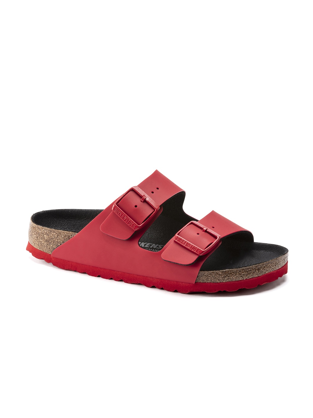 

Birkenstock Unisex Red & Black Arizona Icy Active Narrow Width Sliders