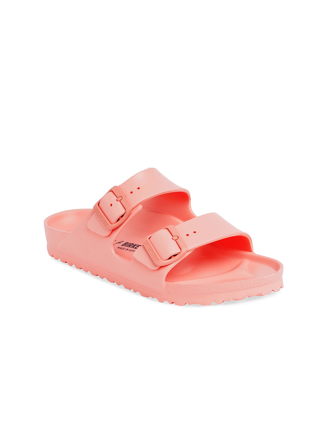 

Birkenstock Adult Narrow Width Coral Arizona Essentials Sliders