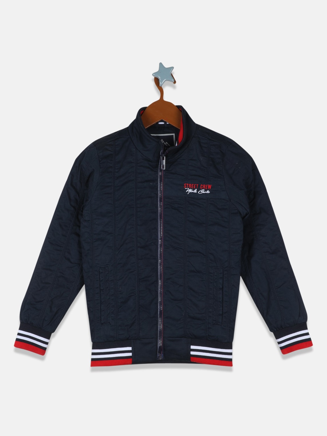 

Monte Carlo Boys Navy Blue Lightweight Varsity Jacket