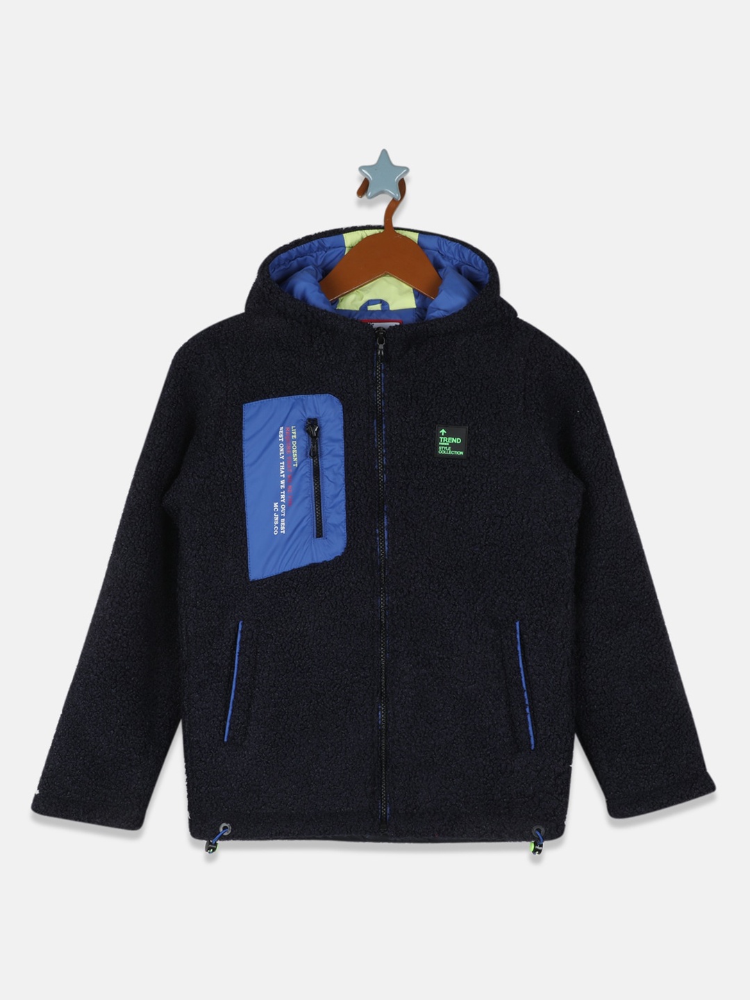 

Monte Carlo Boys Navy Blue Lightweight Hooded Jacket