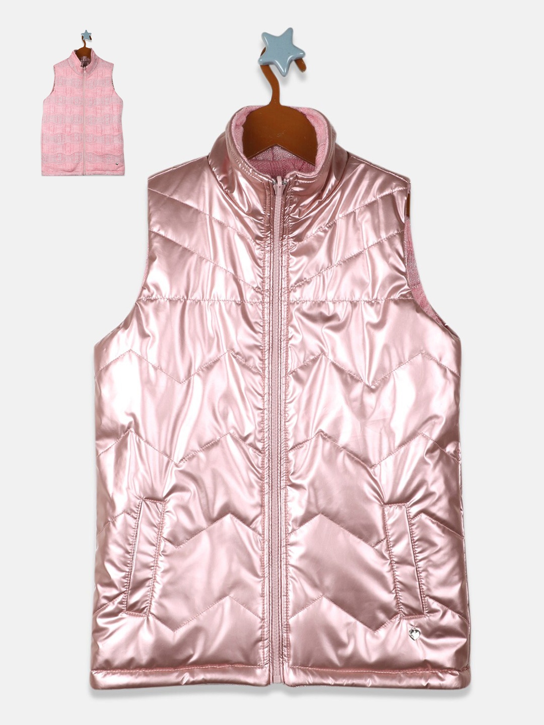 

Monte Carlo Girls Pink Reversible Tailored Jacket