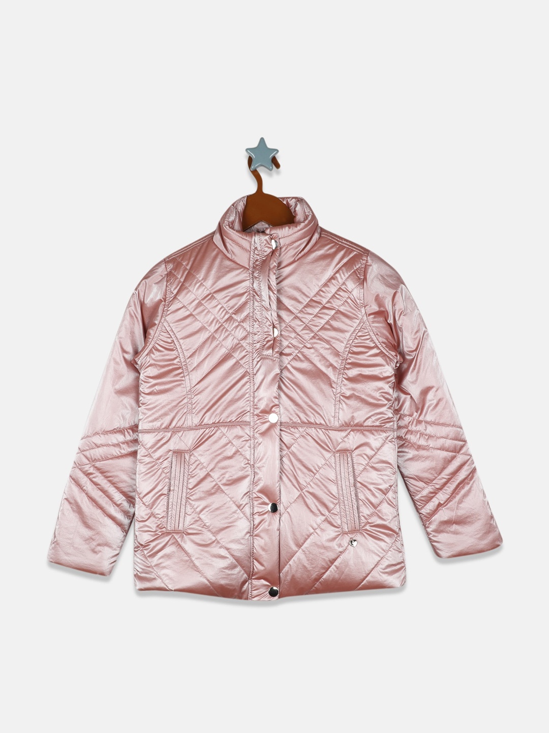 

Monte Carlo Girls Pink Lightweight Quilted Jacket