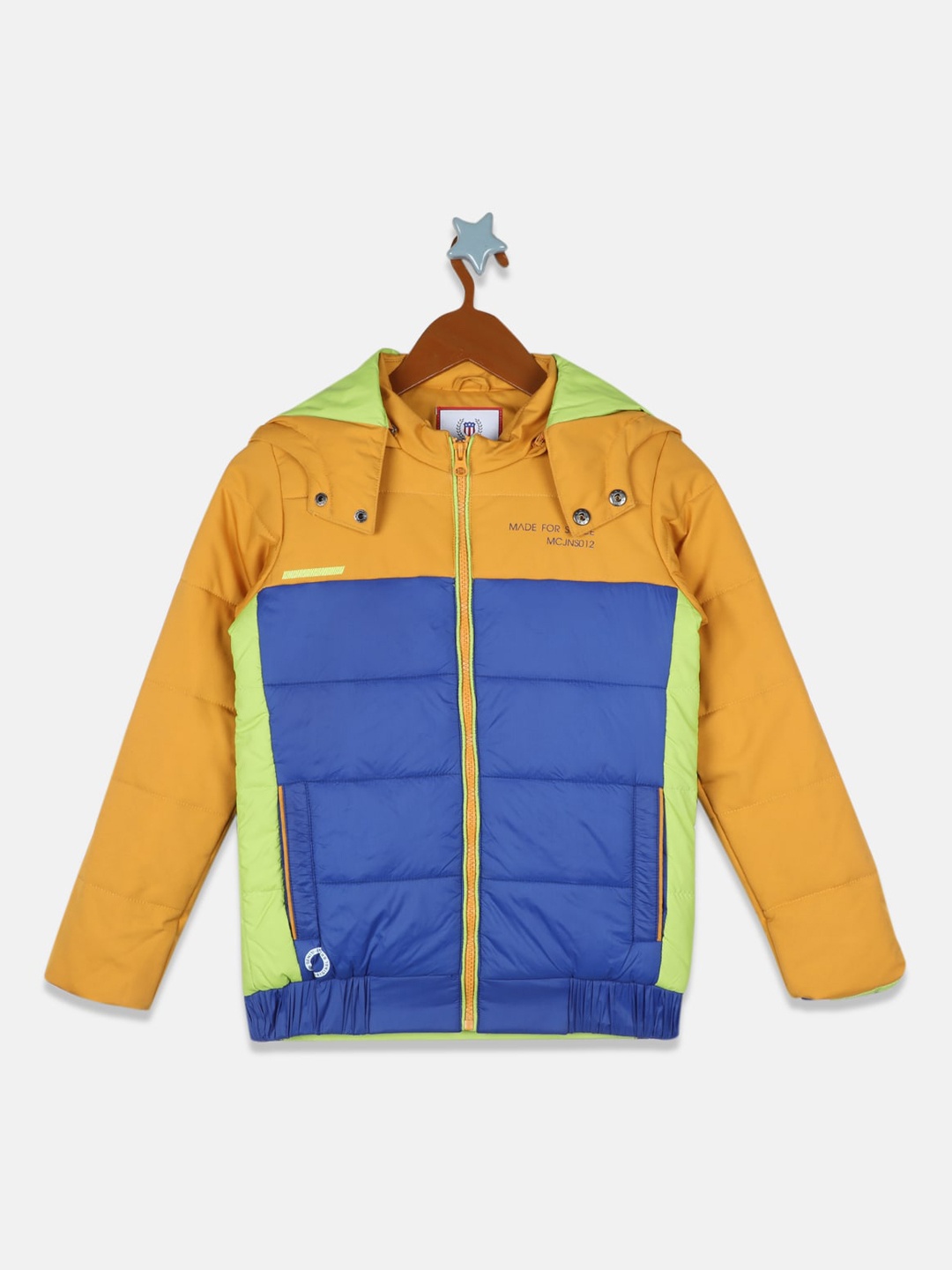 

Monte Carlo Boys Multicoloured Colourblocked Lightweight Padded Jacket, Multi