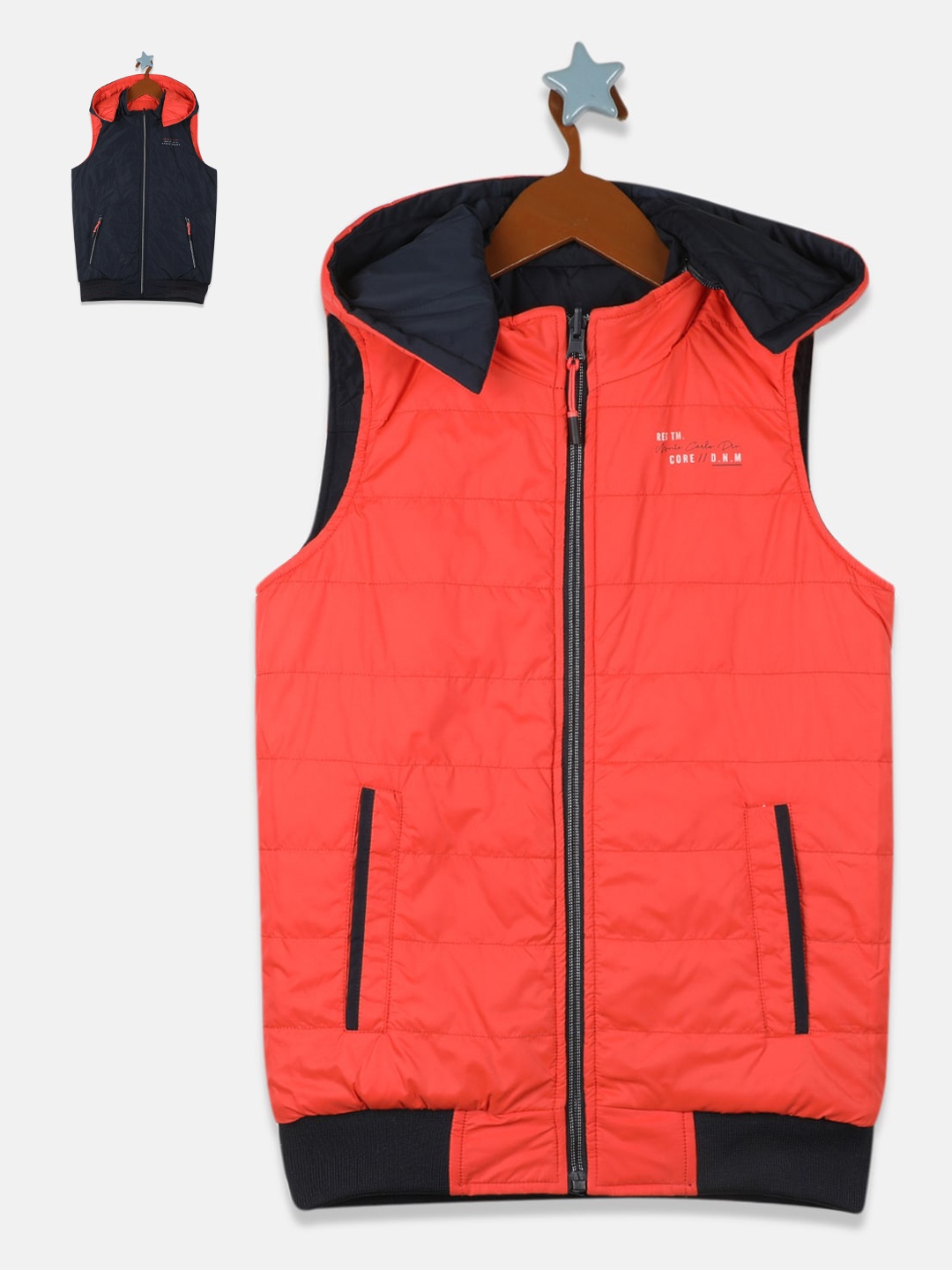 

Monte Carlo Boys Navy Blue Reversible Puffer Jacket