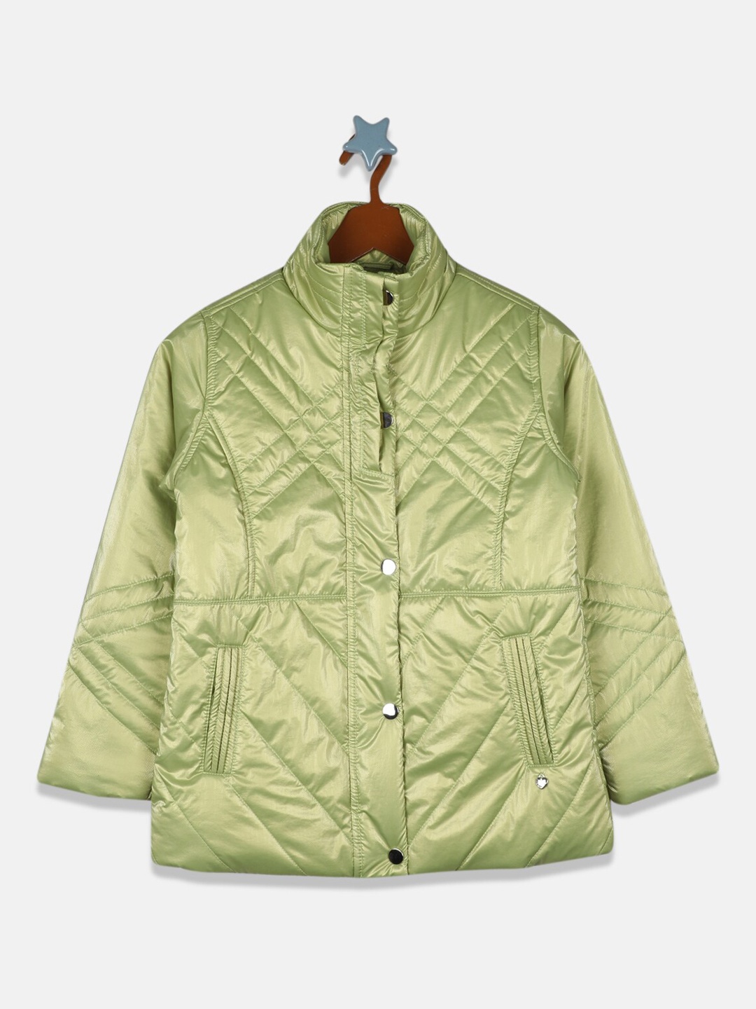 

Monte Carlo Girls Green Lightweight Quilted Jacket