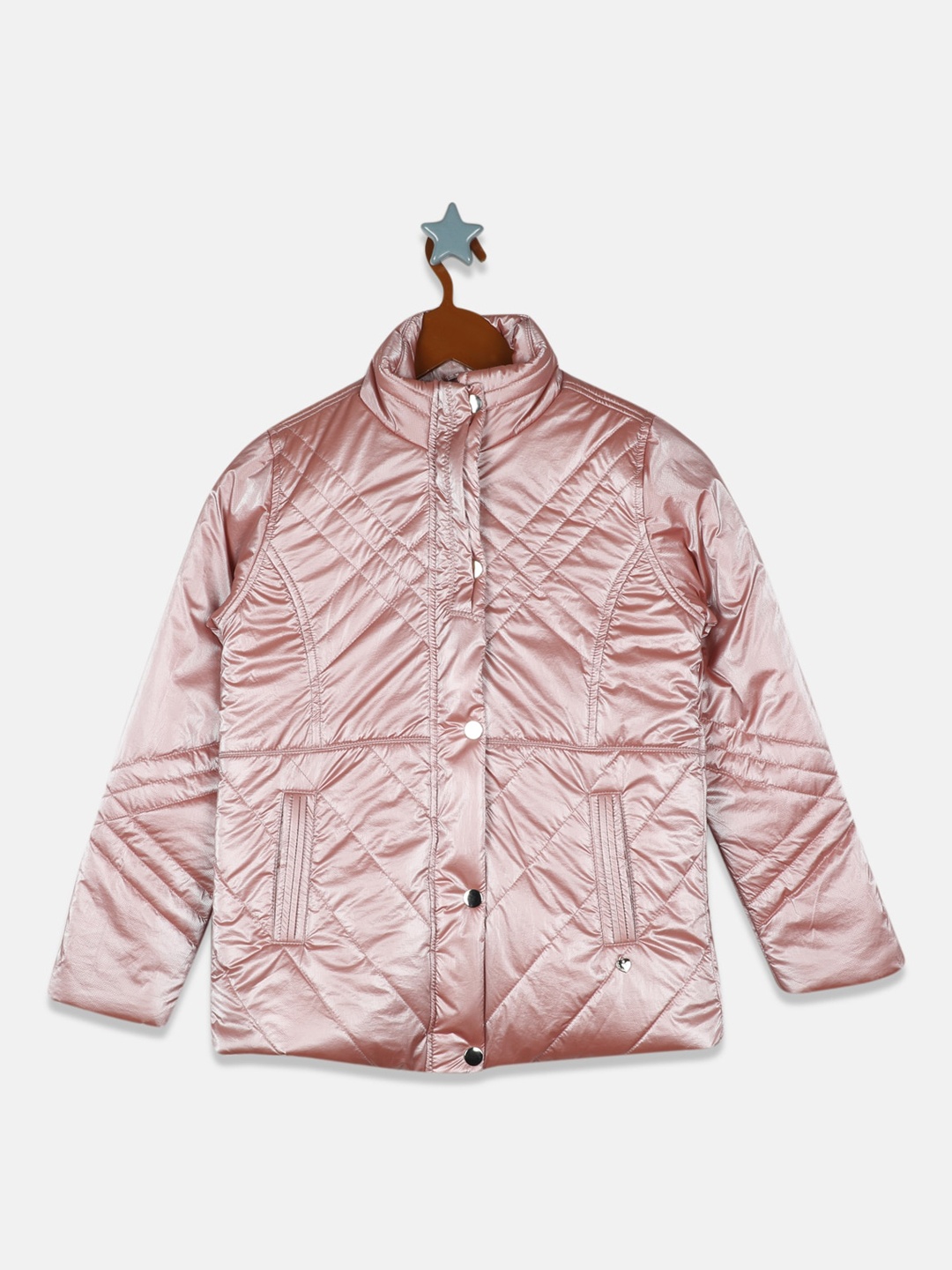 

Monte Carlo Girls Pink Lightweight Quilted Jacket