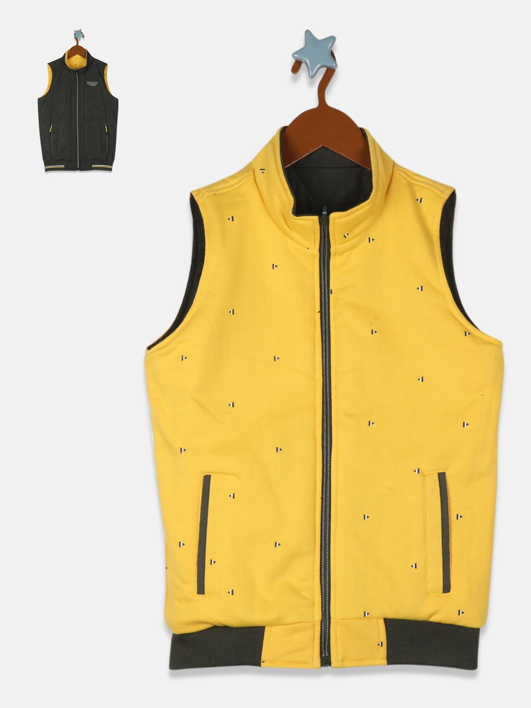 

Monte Carlo Boys Olive Green Reversible Padded Jacket