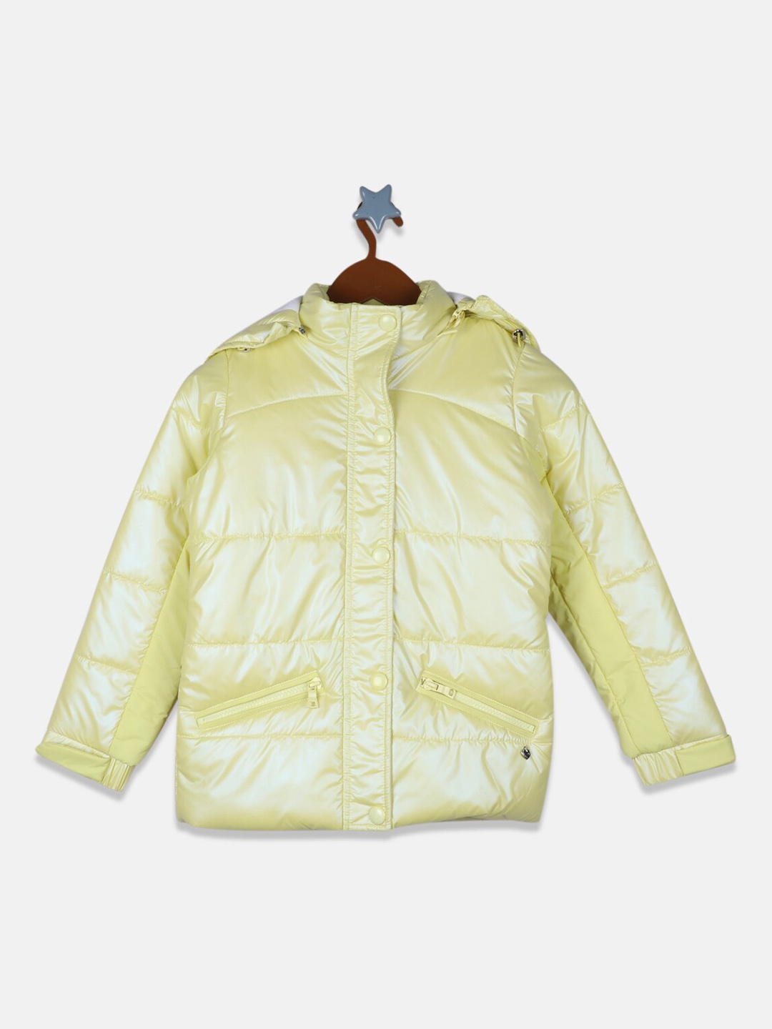 

Monte Carlo Girls Yellow Lightweight Puffer Jacket
