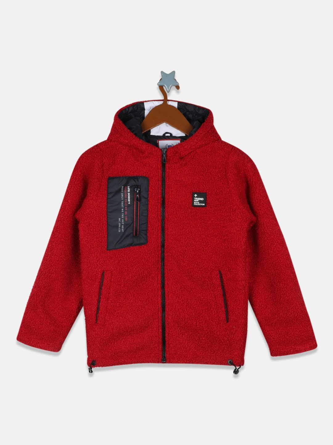 

Monte Carlo Boys Red Solid Lightweight Bomber Jacket