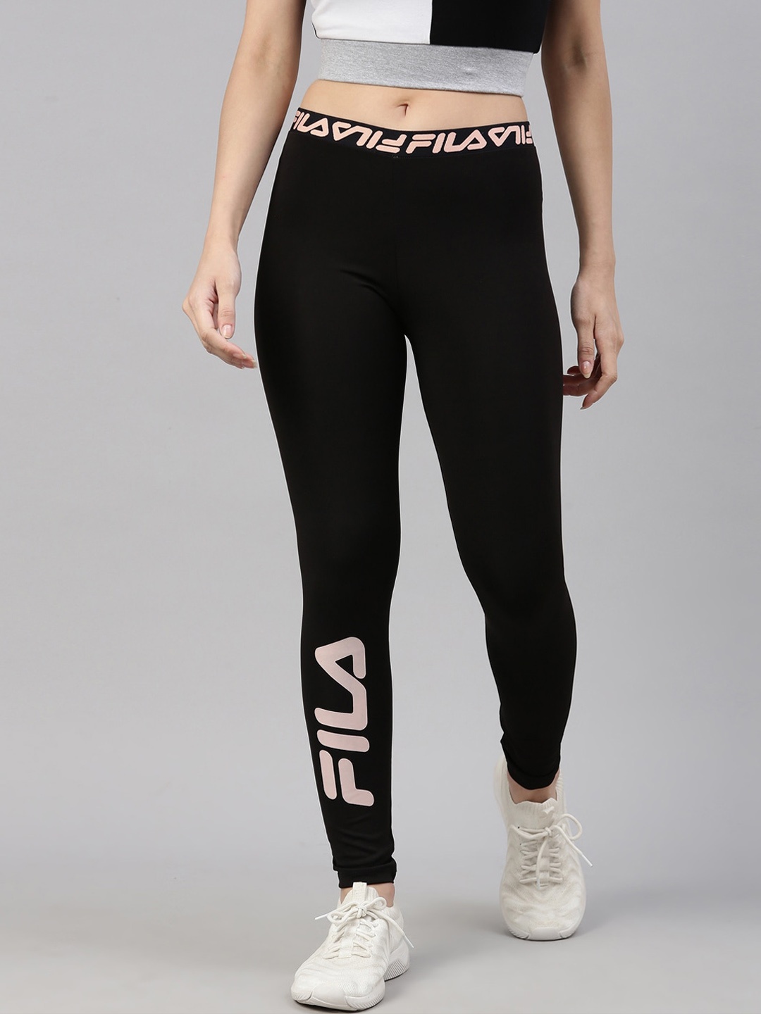 

FILA Women Black Slim Fit Sports Track Pants