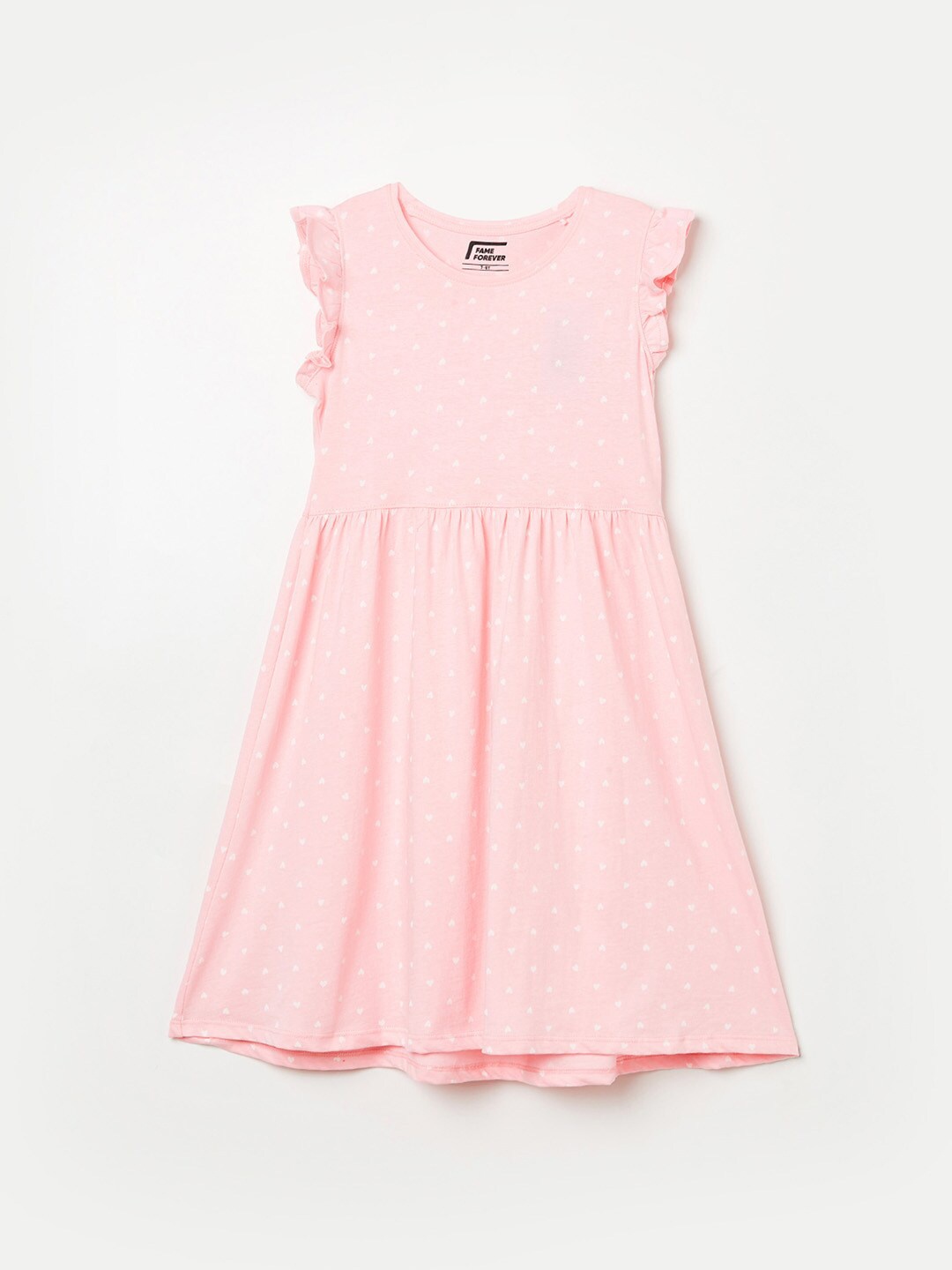 

Fame Forever by Lifestyle Girls Pink Printed Fit & Flare Dress