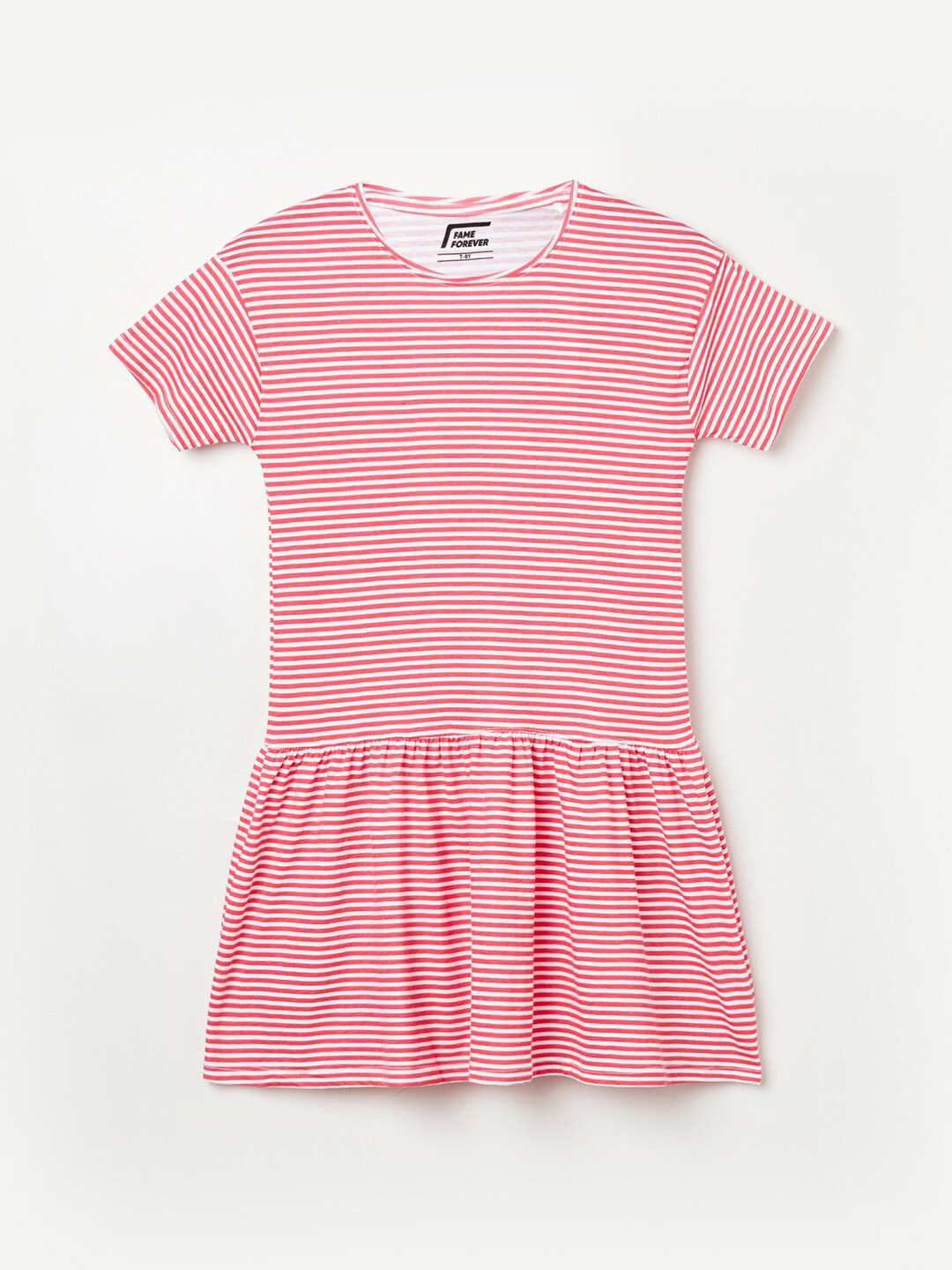 

Fame Forever by Lifestyle White Striped Dress
