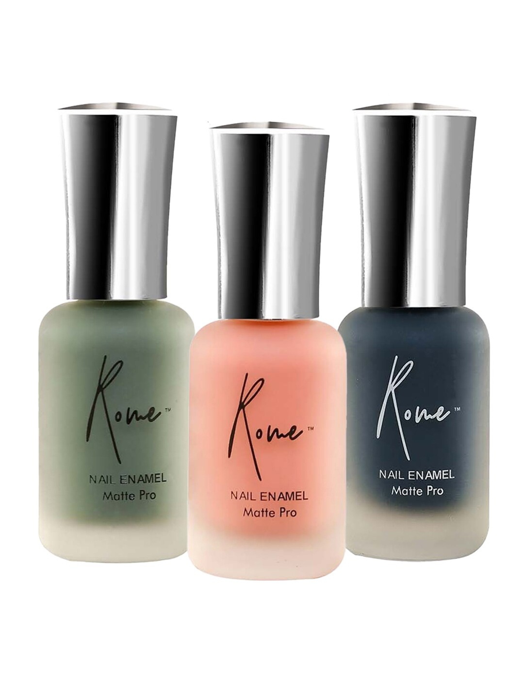 

Rome Women Set Of 3 Matte Pro Nail Enamel, Multi