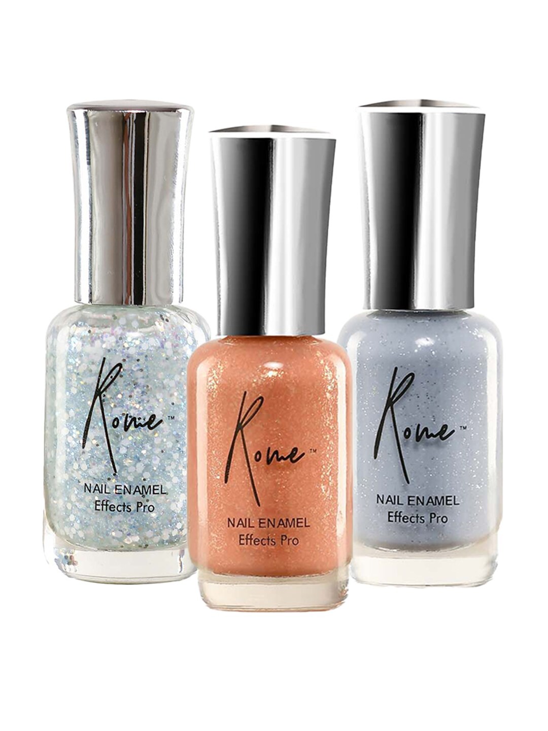 

Rome Women Set of 3 Effects Pro Nail Enamel, Multi