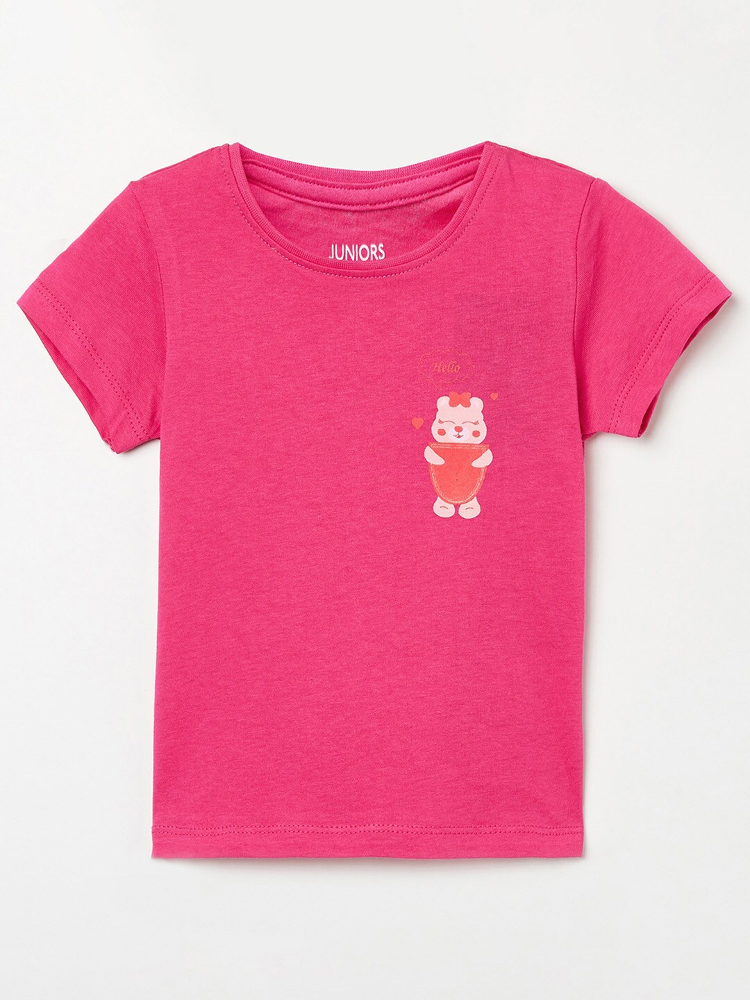 

Juniors by Lifestyle Pink Pure Cotton Top