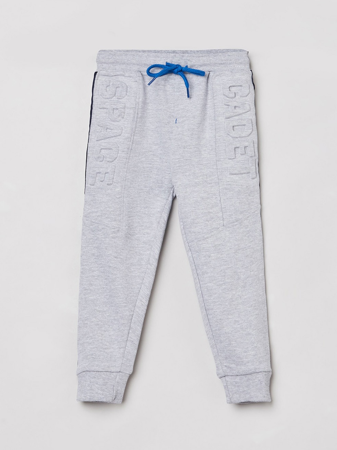 

max Boys Grey Solid Cotton Joggers