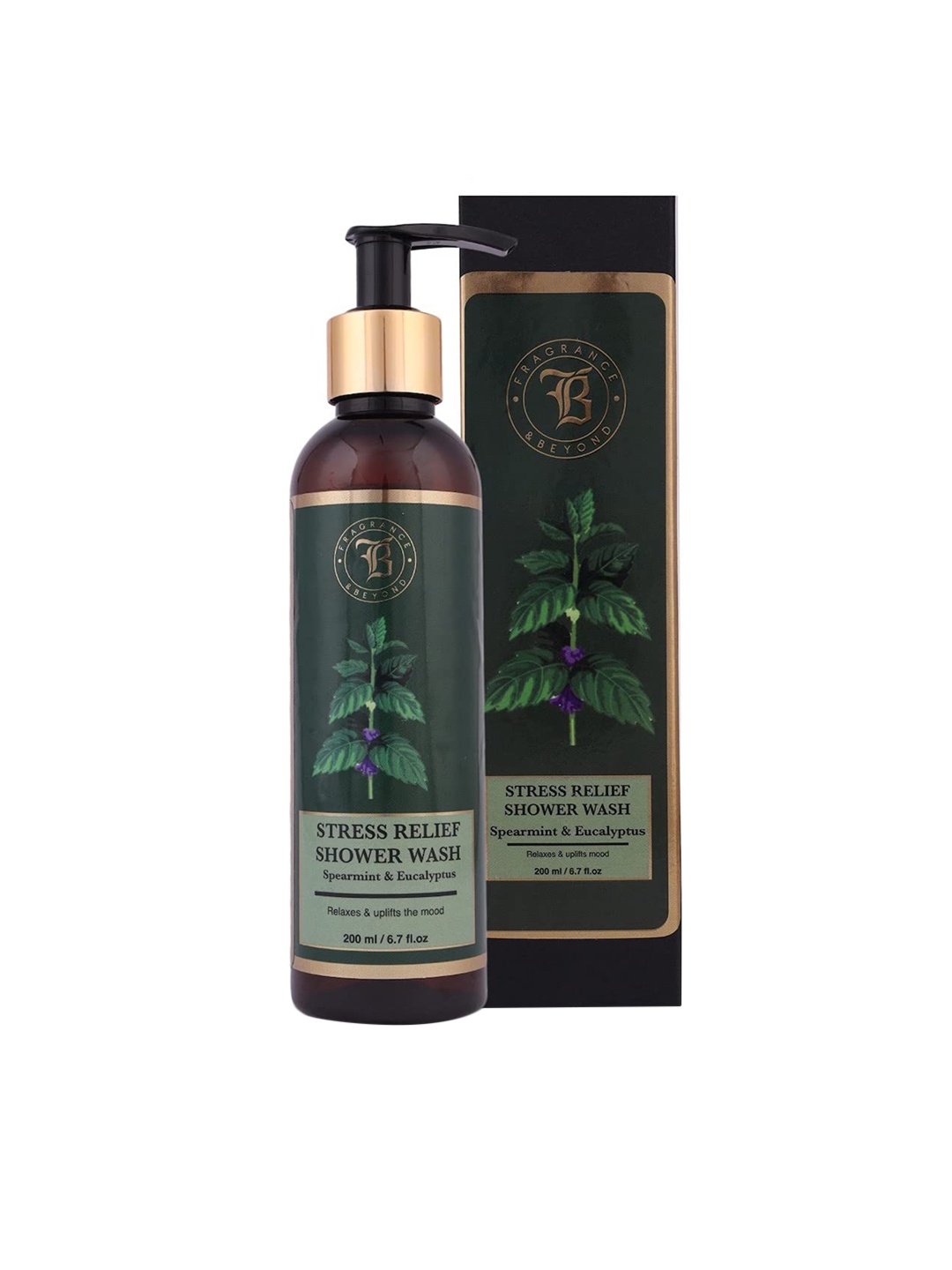 

Fragrance & Beyond Aromatherapy Spearmint & Eucalyptus Shower Wash, Green