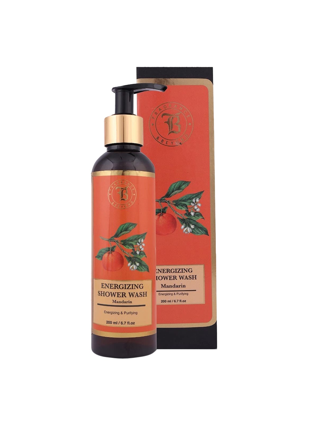 

Fragrance & Beyond Aromatherapy Mandarin Shower Wash 200 ml, Orange