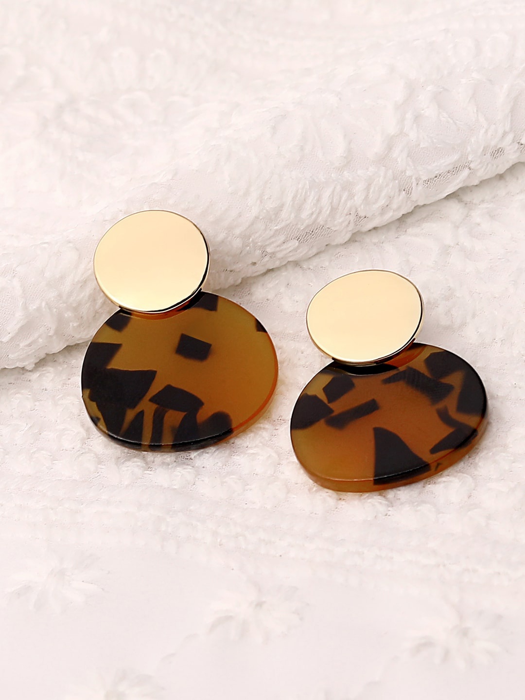 

Lilly & sparkle Brown & Black Contemporary Drop Earrings